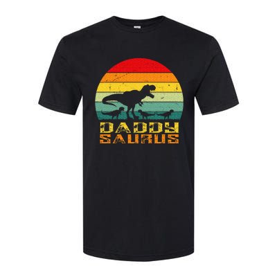 Daddysaurus Daddy Saurus Dino Dinosaur T Rex Softstyle CVC T-Shirt