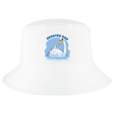 Devoted Dad Swan Fathers Day Gift Cool Comfort Performance Bucket Hat