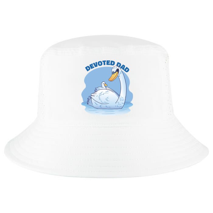 Devoted Dad Swan Fathers Day Gift Cool Comfort Performance Bucket Hat