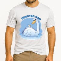 Devoted Dad Swan Fathers Day Gift Cooling Performance Crew T-Shirt