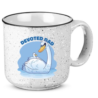 Devoted Dad Swan Fathers Day Gift 15oz Campfire Ceramic Mug