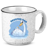 Devoted Dad Swan Fathers Day Gift 15oz Campfire Ceramic Mug