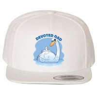 Devoted Dad Swan Fathers Day Gift Wool Snapback Cap