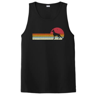 Dobie Dober Silhouette Sunset For Dog Owners Great Gift PosiCharge Competitor Tank