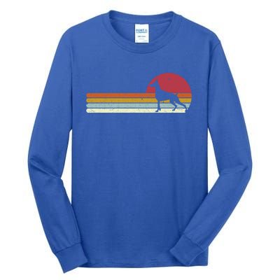 Dobie Dober Silhouette Sunset For Dog Owners Great Gift Tall Long Sleeve T-Shirt