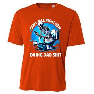 Doing Dad Shit Dad Joke Skeleton Dad Funny Dad Cooling Performance Crew T-Shirt