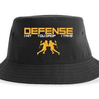 Defense Defender Stick Lacrosse Player Sports Graphic Print Sustainable Bucket Hat