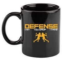 Defense Defender Stick Lacrosse Player Sports Graphic Print 11oz C Handle Ceramic Mug