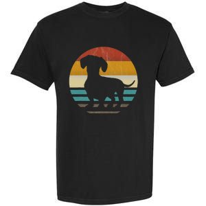 Dachshund Dachshund Silhouette Dog retro gift Garment-Dyed Heavyweight T-Shirt