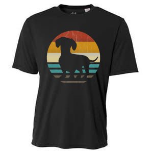 Dachshund Dachshund Silhouette Dog retro gift Cooling Performance Crew T-Shirt