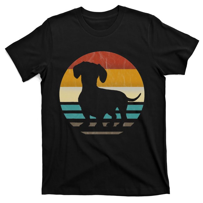 Dachshund Dachshund Silhouette Dog retro gift T-Shirt