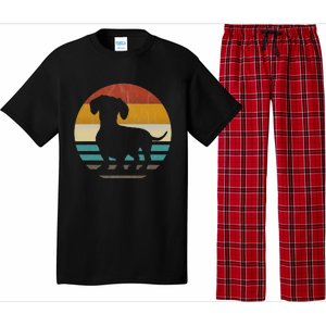 Dachshund Dachshund Silhouette Dog retro gift Pajama Set