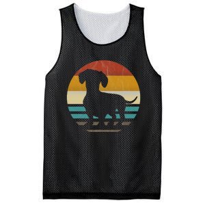 Dachshund Dachshund Silhouette Dog retro gift Mesh Reversible Basketball Jersey Tank