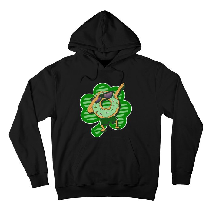 Dabbing Donut St Patricks Day Irish Shamrock Funny Hoodie