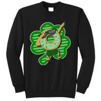 Dabbing Donut St Patricks Day Irish Shamrock Funny Sweatshirt