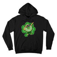 Dabbing Donut St Patricks Day Irish Shamrock Funny Tall Hoodie