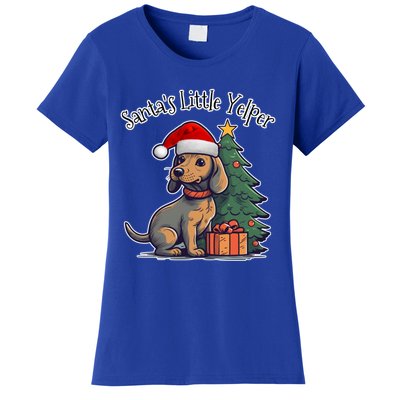 Dachshund Doxie SantaS Little Yelper Christmas Funny Gift Women's T-Shirt