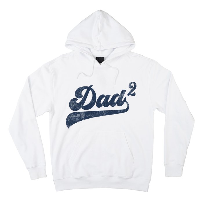 Dad2 Dad Squared Gifts Father Of Two Daddy 2 Second Time Dad Hoodie