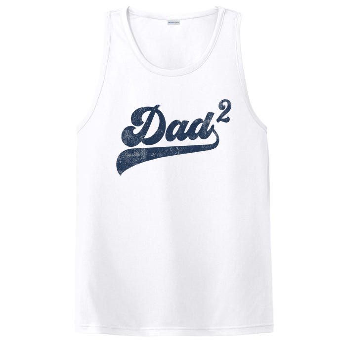 Dad2 Dad Squared Gifts Father Of Two Daddy 2 Second Time Dad PosiCharge Competitor Tank