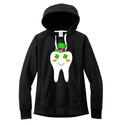 Dentist Dental Student Cute Tooth Hat Saint Patrick's Day Great Gift Women's Fleece Hoodie