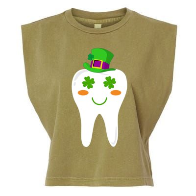 Dentist Dental Student Cute Tooth Hat Saint Patrick's Day Great Gift Garment-Dyed Women's Muscle Tee