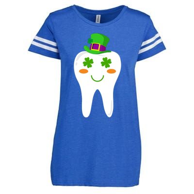 Dentist Dental Student Cute Tooth Hat Saint Patrick's Day Great Gift Enza Ladies Jersey Football T-Shirt