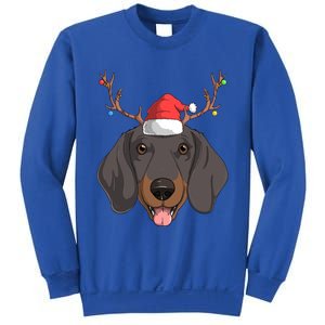 Dachshund Dog Santa Claus Christmas Xmas Reindeer Doxie Gift Sweatshirt