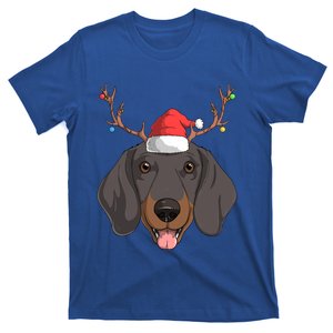 Dachshund Dog Santa Claus Christmas Xmas Reindeer Doxie Gift T-Shirt