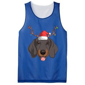 Dachshund Dog Santa Claus Christmas Xmas Reindeer Doxie Gift Mesh Reversible Basketball Jersey Tank