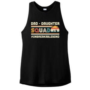 Dad Daughter Squad Unbreakable Bond FatherS Day Gift Great Gift Ladies PosiCharge Tri-Blend Wicking Tank