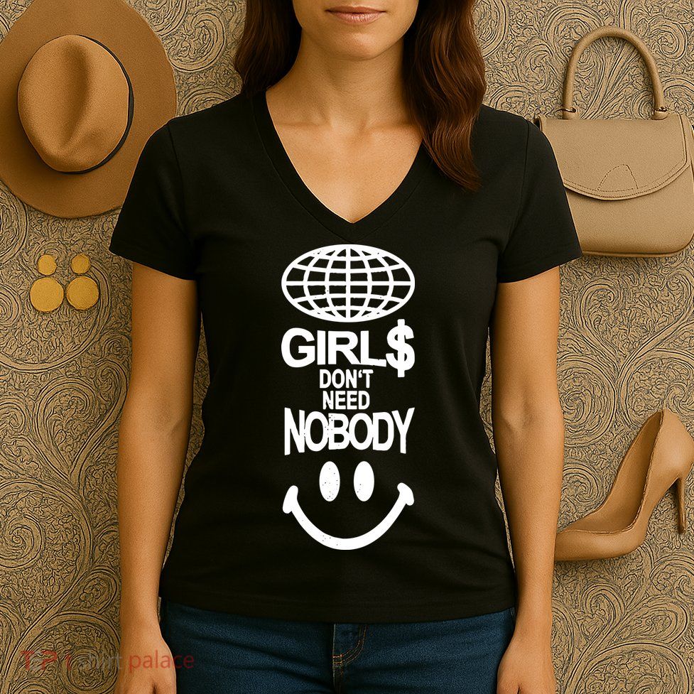 Dom Dolla Store Girl$ Girl$ Girl$ Women's V-Neck T-Shirt