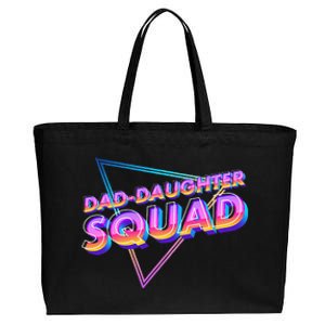 Dad Daughter Squad Fathers Day Matching Gift Cotton Canvas Jumbo Tote