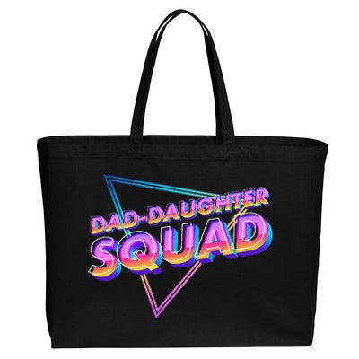 Dad Daughter Squad Fathers Day Matching Gift Cotton Canvas Jumbo Tote