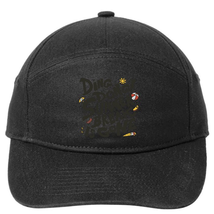 Ding Dong Summer Break Is Gone 7-Panel Snapback Hat