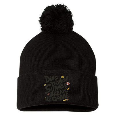 Ding Dong Summer Break Is Gone Pom Pom 12in Knit Beanie