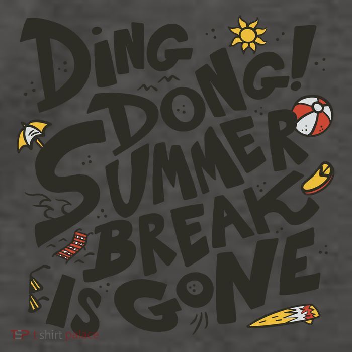Ding Dong Summer Break Is Gone Vector Backpack