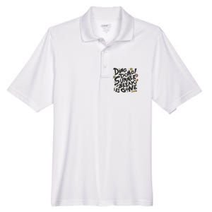 Ding Dong Summer Break Is Gone Men's Origin Performance Pique Polo