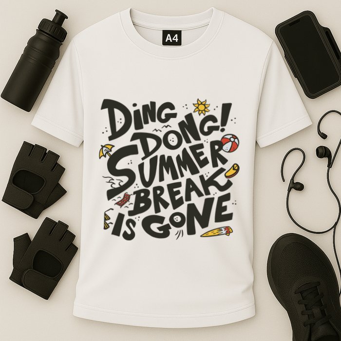 Ding Dong Summer Break Is Gone Performance Shirt