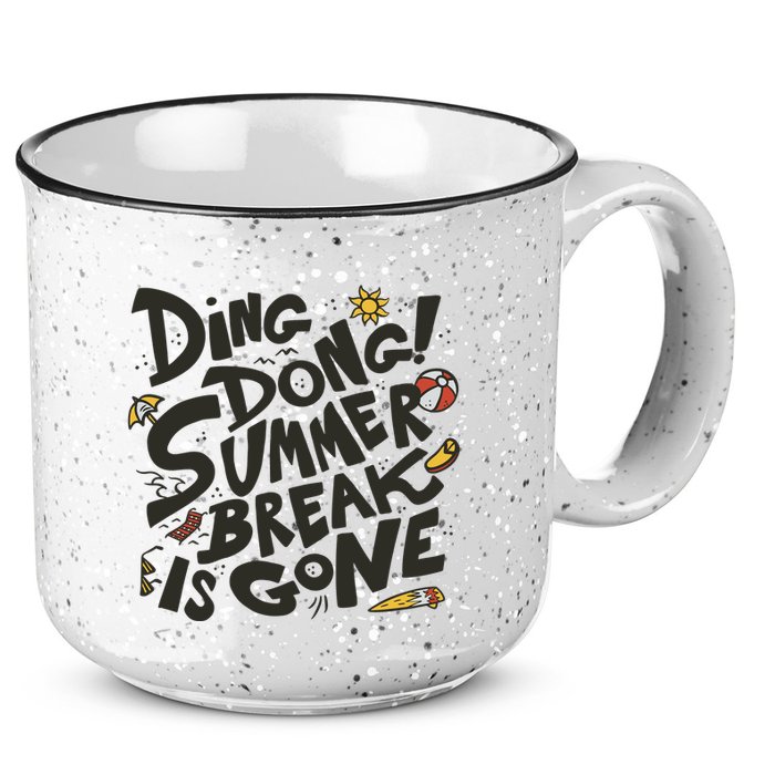 Ding Dong Summer Break Is Gone 15oz Campfire Ceramic Mug