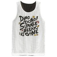 Ding Dong Summer Break Is Gone Mesh Reversible Basketball Jersey Tank