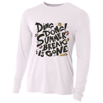 Ding Dong Summer Break Is Gone Cooling Performance Long Sleeve Crew