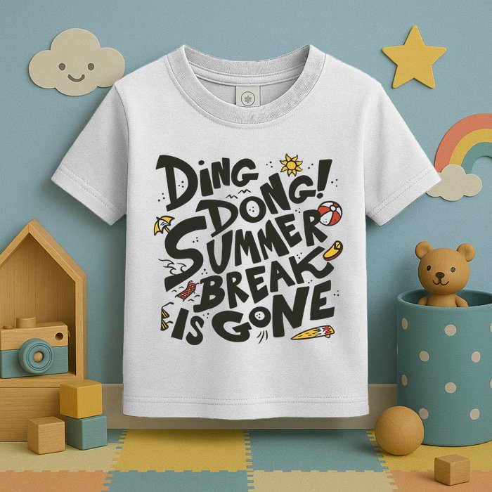 Ding Dong Summer Break Is Gone Toddler T-Shirt