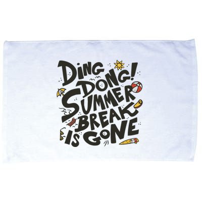 Ding Dong Summer Break Is Gone Microfiber Hand Towel