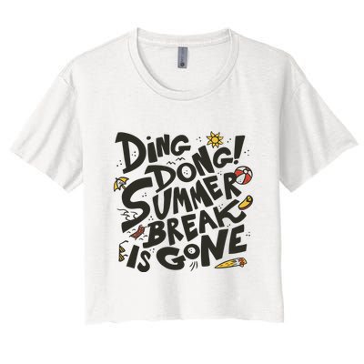 Ding Dong Summer Break Is Gone Crop Top