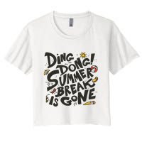 Ding Dong Summer Break Is Gone Crop Top