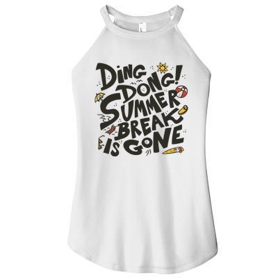 Ding Dong Summer Break Is Gone Women's Perfect Tri Rocker Tank
