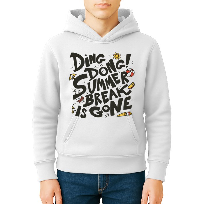 Ding Dong Summer Break Is Gone Kids Hoodie