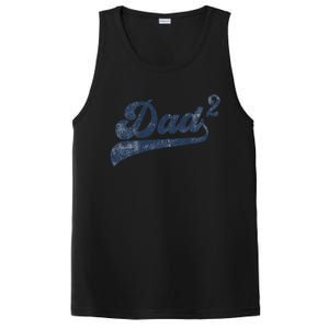 Dad2 Dad Squared Gifts Father Of Two Daddy 2 Second Time Dad PosiCharge Competitor Tank