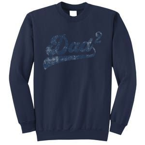 Dad2 Dad Squared Gifts Father Of Two Daddy 2 Second Time Dad Sweatshirt