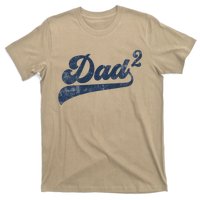 Dad2 Dad Squared Gifts Father Of Two Daddy 2 Second Time Dad T-Shirt